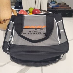 Black and Gray Lunch Bag